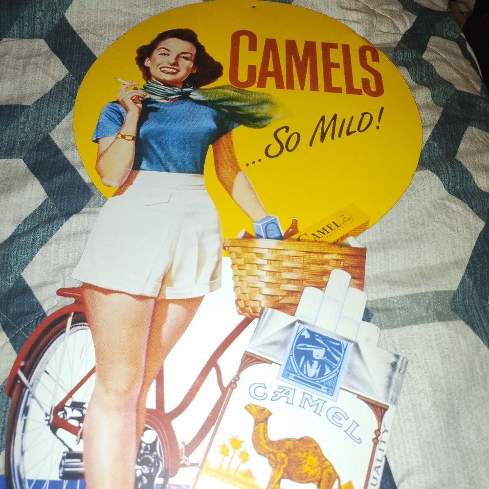 Camel advertisement pin up girl